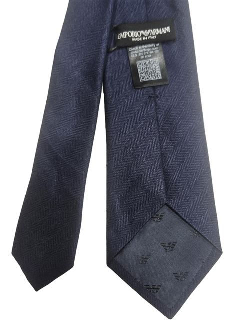 Cravatta Emporio Armani in misto lino EMPORIO ARMANI | Cravatte | 340275 3R64400036